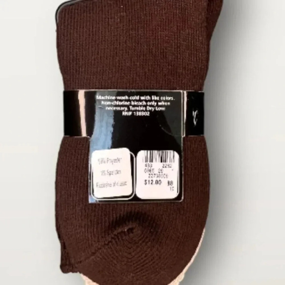 AVENUE BODY Diamond Socks 2 Pk - beige & brown dress socks ~ plus size 8 1/2 ~12 - Picture 5 of 9